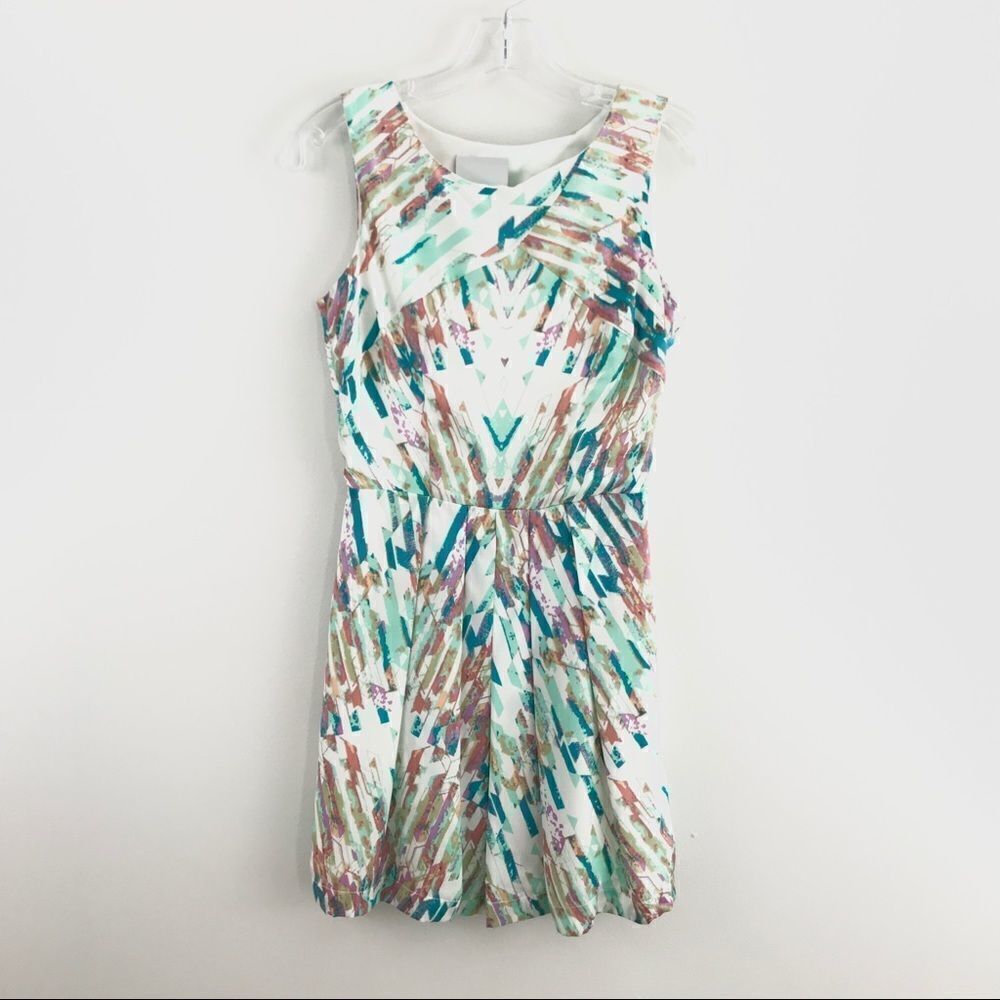 ADDISON color splash cutout dress